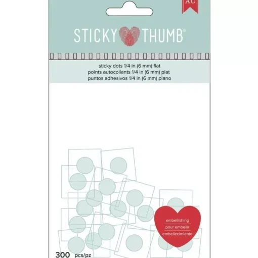 300 Dots Adhesivos finos Sticky Thumb AC