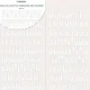 Abecedario Adhesivo Chipboard Puntos Rose Gold Craftelier