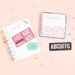 Abecedario Adhesivo Puffy Pastel Craftelier