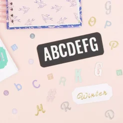 Abecedario Adhesivo Puffy Pastel Cuadrado Craftelier