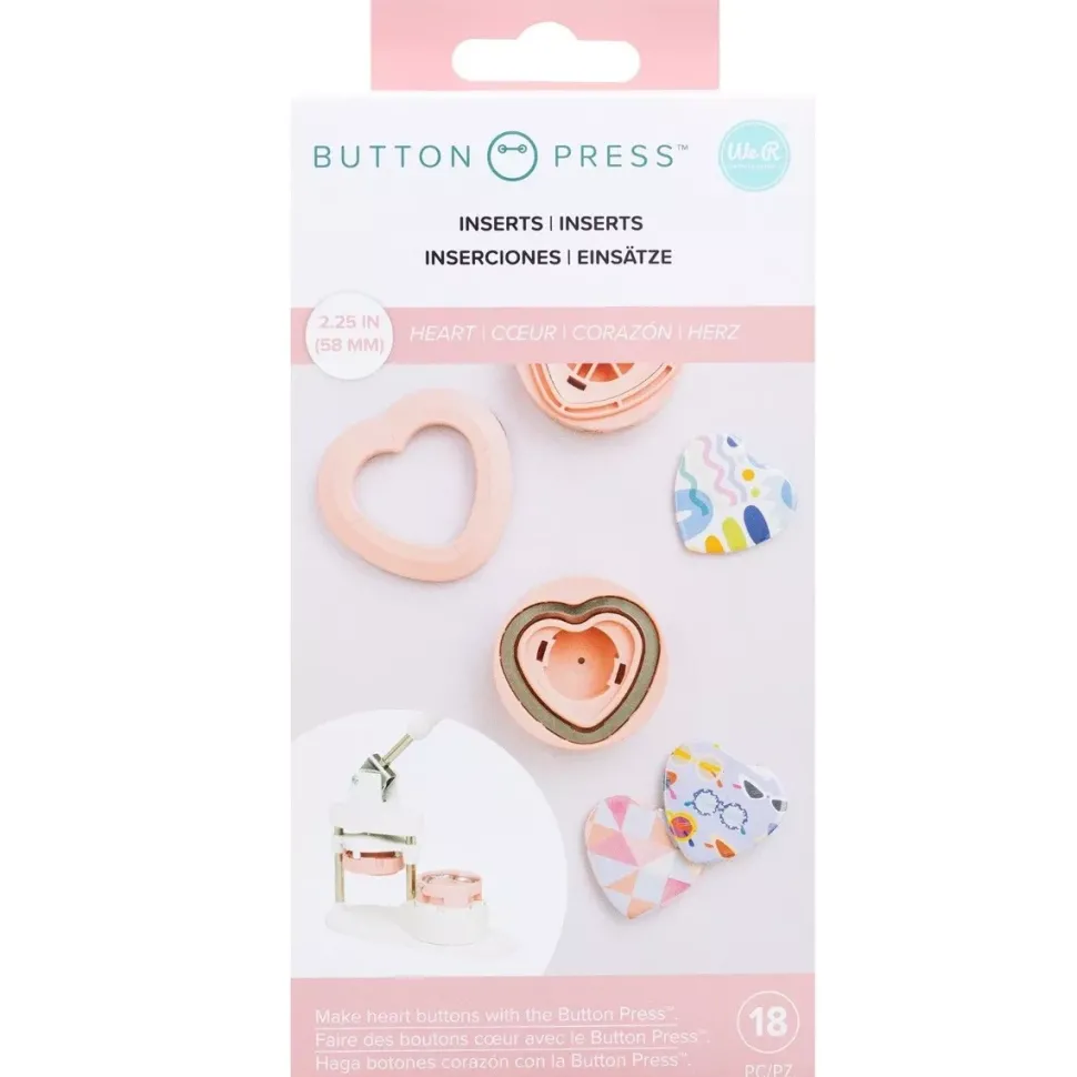 Adaptador Corazón Button Press We R Memory Keepers