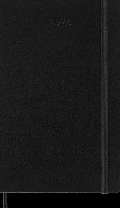 Agenda Classic 2025 semanal horizontal negro tapa dura Moleskine 13x21cm
