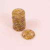 Anillas de Disco Glitter S Gold Craftelier