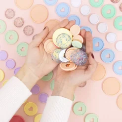 Anillas de Disco M Turquesa Craftelier