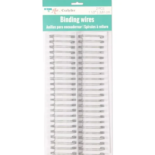Anillas para encuadernar Silver 1.5" Craftelier