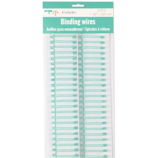 Anillas para encuadernar Turquoise 1.5" Craftelier