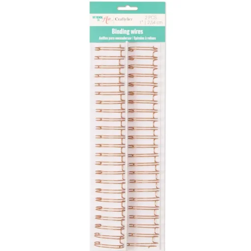 Anillas para encuadernar Rose Gold 1" Craftelier