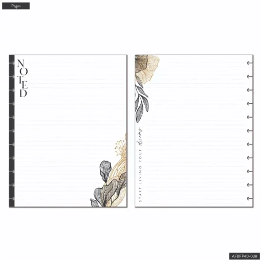 Bloque de Hojas Big Gold & Black Happy Planner
