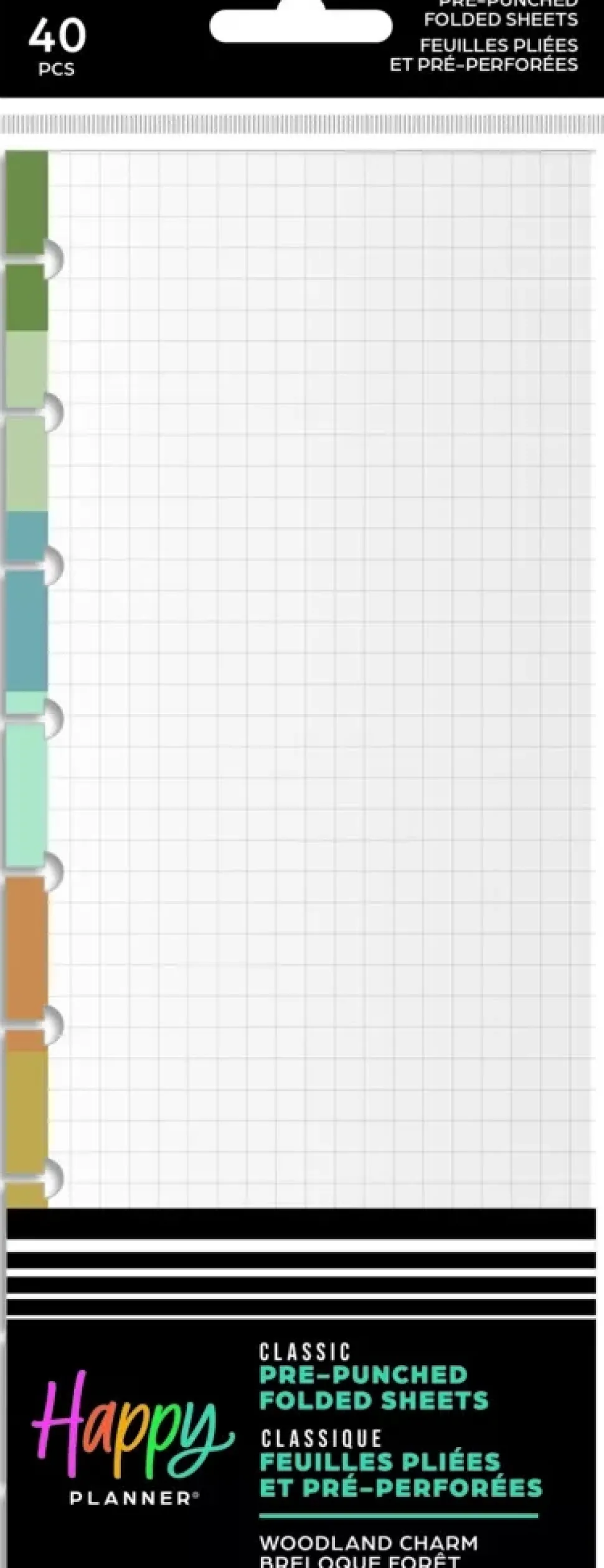 Bloque de hojas Folded Woodland Charm Classic Happy Planner