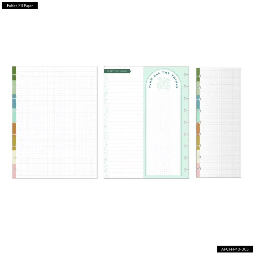 Bloque de hojas Folded Woodland Charm Classic Happy Planner