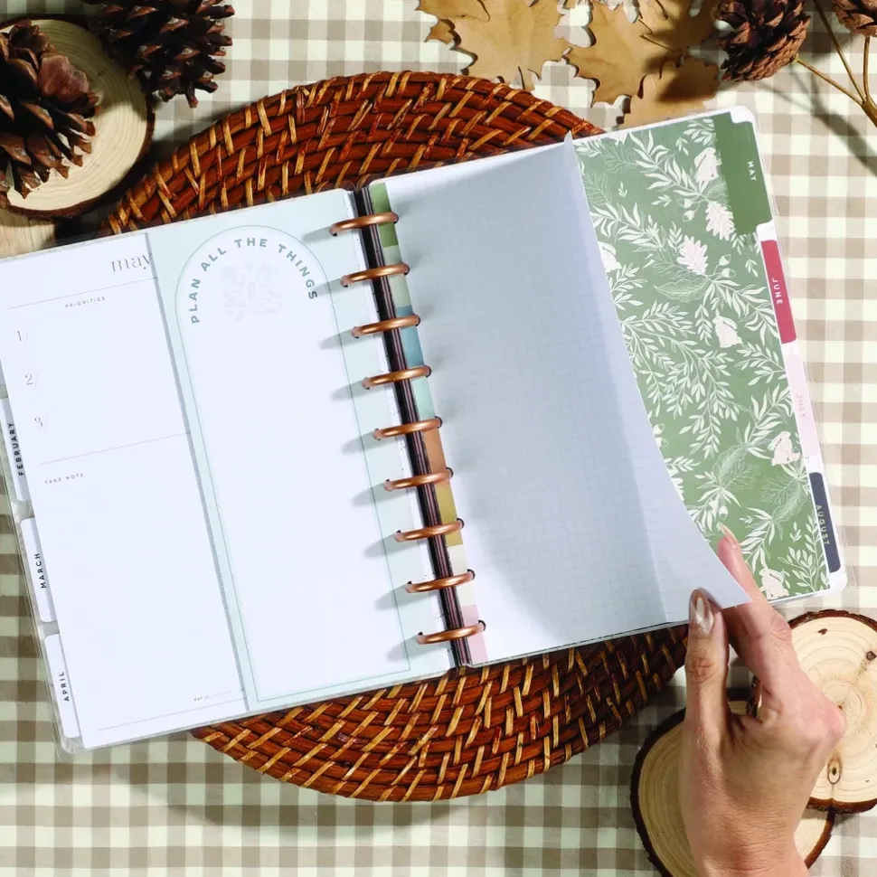 Bloque de hojas Folded Woodland Charm Classic Happy Planner