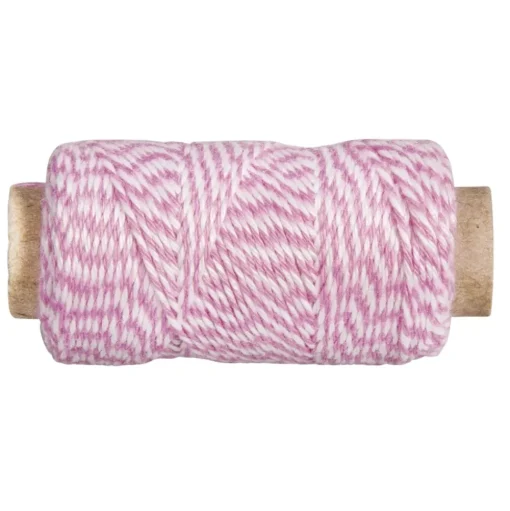 Bobina Cordón Rosa y Blanco Rayher