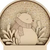 Bola con diseño 3D Oso Let it Snow Artemio 15x16cm