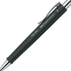 Bolígrafo negro Poly-Ball Faber-Castell