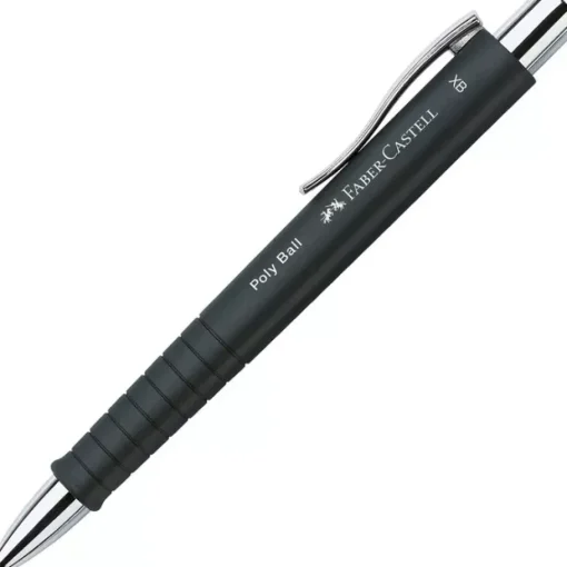 Bolígrafo negro Poly-Ball Faber-Castell