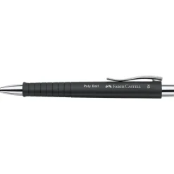 Bolígrafo negro Poly-Ball Faber-Castell