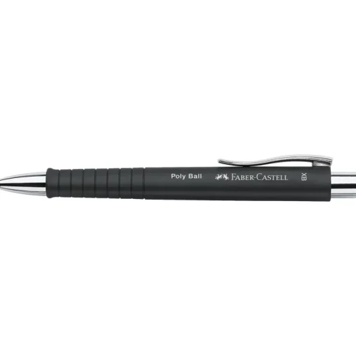 Bolígrafo negro Poly-Ball Faber-Castell