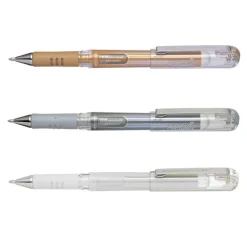 Bolígrafo de gel Plata Hybrid DX Pentel