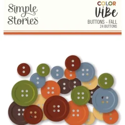 Botones Fall Color Vibe Simple Stories
