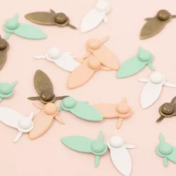 Brads y Botones de Giro Rosa Bebé Craftelier