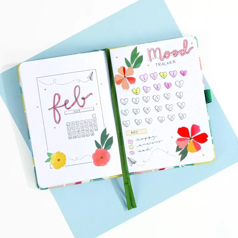 Bullet Journal Muted Meadow Happy Planner