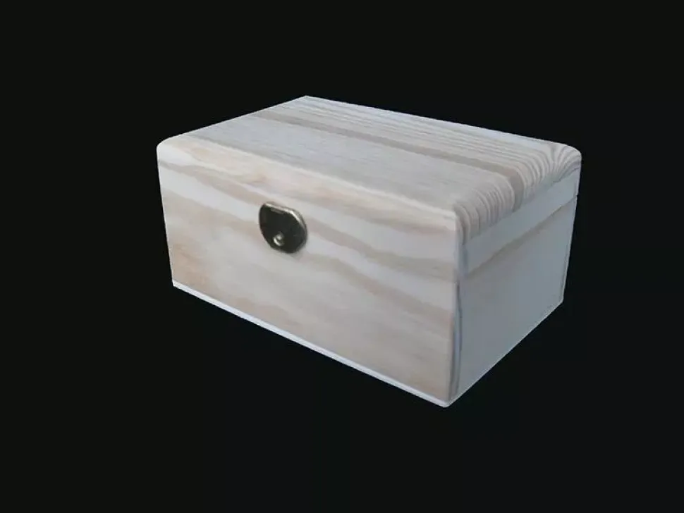 Caja boleada de madera