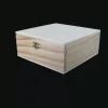 Caja cuadrada de madera pequeña