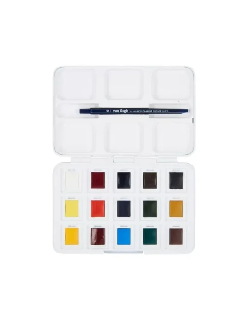 Caja de acuarela 12+3 pastillas Van Gogh