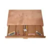 Caja de almacenaje para pasteles y pinceles