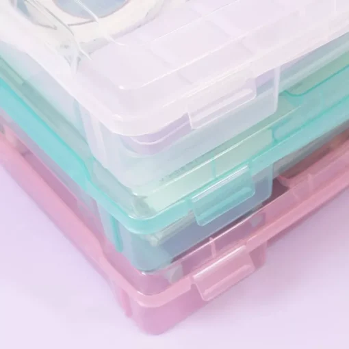 Caja de Almacenamiento Grande Rosa Craftelier