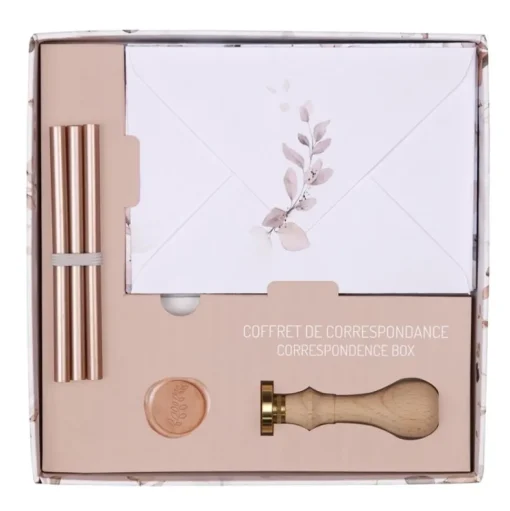 Caja de correspondencia lacre Eucalipto rosa Clairefontaine
