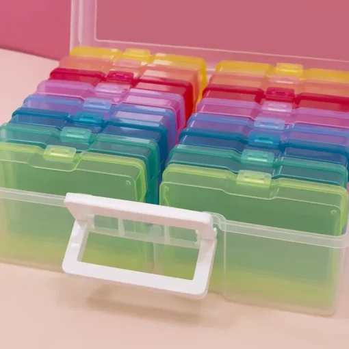Caja Organizadora con 16 Mini Cajas para Fotografías y Crafts Craftelier