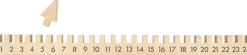 Calendario de Adviento de Madera con Muescas Artemio