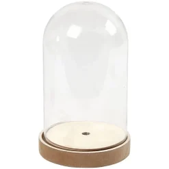 Campana de plástico y madera Chopo 18x11cm