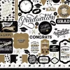 Cardstock Stickers Graduation Echo Park 30x30cm