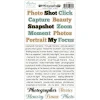 Cardstock Stickers Palabras Photographer Mintay 15x30cm