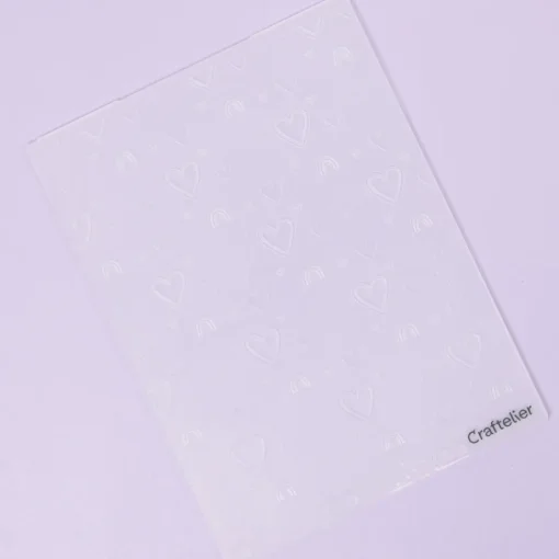 Carpeta de embossing Corazones y Arcoíris Craftelier