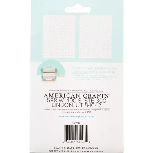 Carpeta de Embossing Corazones y Estrellas Revolution We R