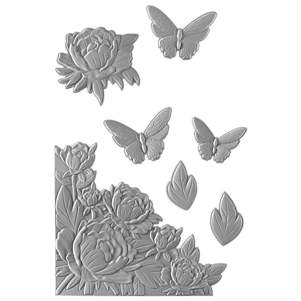 Carpeta de embossing 3D con troqueles Blooming Butterflies Spellbinders
