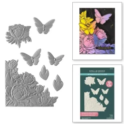 Carpeta de embossing 3D con troqueles Blooming Butterflies Spellbinders