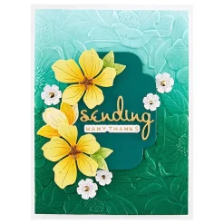 Carpeta de embossing 3D Four Petal Floral Spellbinders