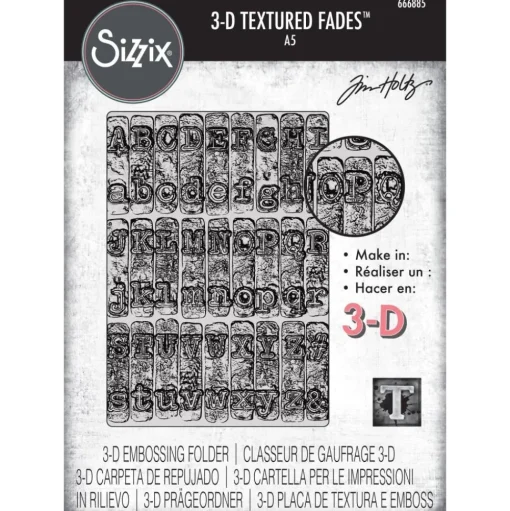 Carpeta de texturas 3D Typewriter Sizzix