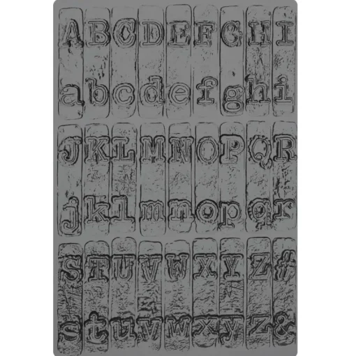 Carpeta de texturas 3D Typewriter Sizzix