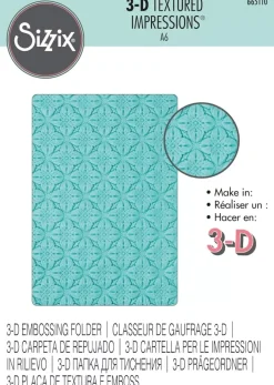 Carpeta de texturas Floral Pillows Sizzix 665110