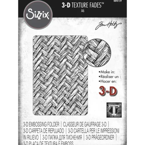 Carpeta de Texturas Intertwined para Sizzix de Tim Holtz 664759