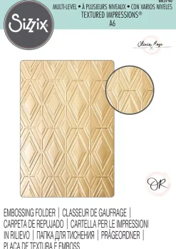 Carpeta de Texturas Rhombus Pattern De Sizzix 665740