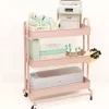 Carrito Con 3 Bandejas Rosa Craftelier 60cm