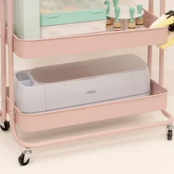 Carrito Con 3 Bandejas Rosa Craftelier 60cm