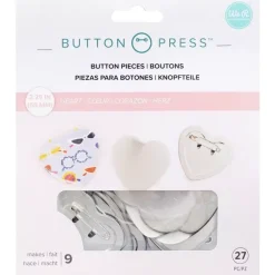 Chapas Corazón para Button Press We R Memory Keepers 57mm