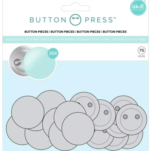 Chapas para Button Press We R Memory Keepers 37mm